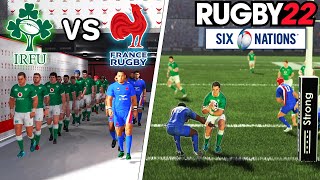 IRELAND vs FRANCE | 6 Nations 2023 Round 2 | Rugby 22 - Gameplay & Commentary Legend Difficulty