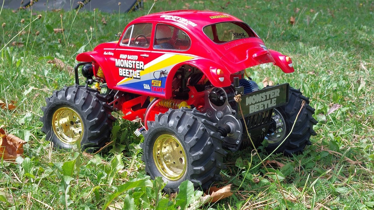 Tamiya Monster Beetle in ACTION 🐞 Run and Jumps - YouTube