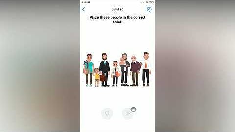 Easy Game - Place these people in the correct order - Level 76 solution