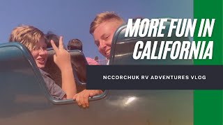 Airplane Barrel Roll, Six Flags Magic Mountain &amp; Wake Surfing - NcCorchuk RV Adventures Travel Vlog