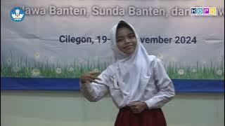 JUARA 1 LAGU DAERAH SUNDA BANTEN JENJANG SD, FTBI SEPROVINSI BANTEN DAN DKI JAKARTA TAHUN 2024