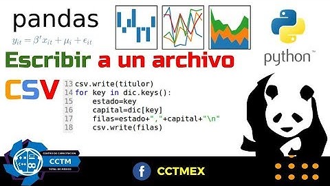 Escribir información a un archivo csv| Pandas  | Python  | ¡Muy Básico!
