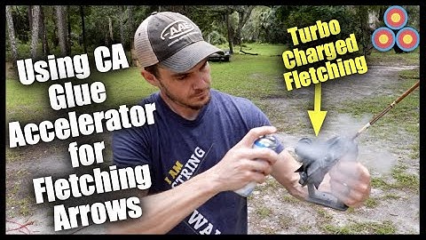 Faster Arrow Fletching with CA Glue Accelerator? | Lets Test It Out!