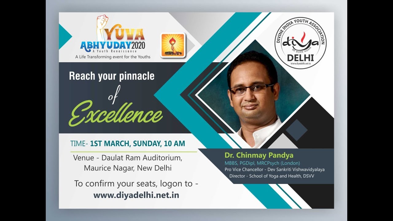 Yuva Abhyuday_A Life Changing Seminar for Youth with #Dr_Chinmay_Pandya