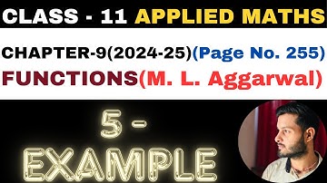 5 Example l Chapter 9 l FUNCTIONS l example5 l Class 11th Applied Maths l M L Aggarwal 2024-25