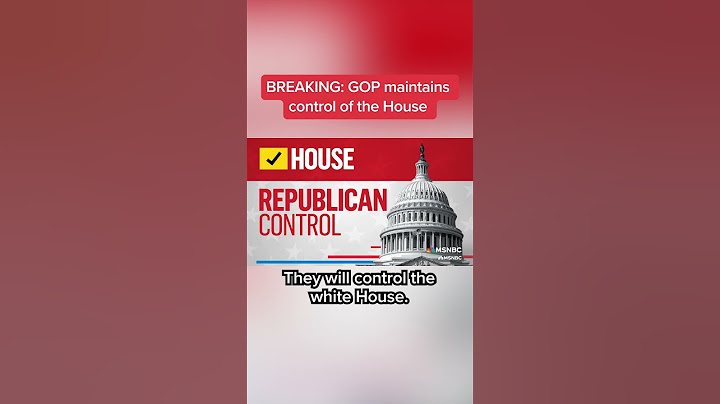GOP maintains control of the House