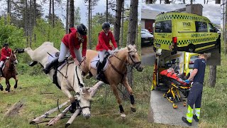 Jeg bliver hentet med ambulance...