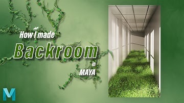 How I made Backroom in Maya | Timelapse