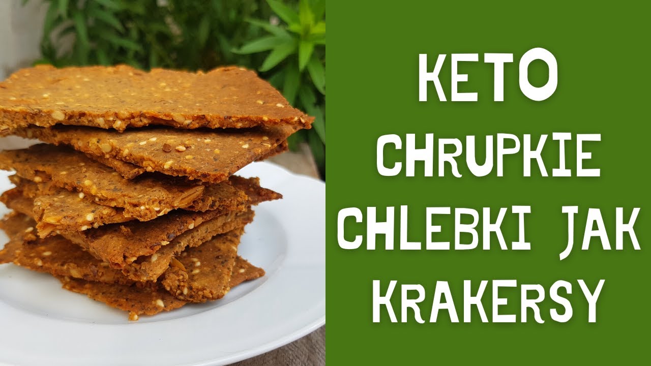 KETO CHRUPKIE CHLEBKI jak KRAKERSY KETO | Idealne keto pieczywo na piknik i w podróż