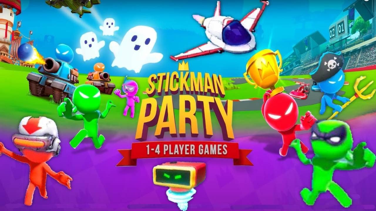 The Stickman MINIGAMES - New Version Gameplay 1234 Player Games