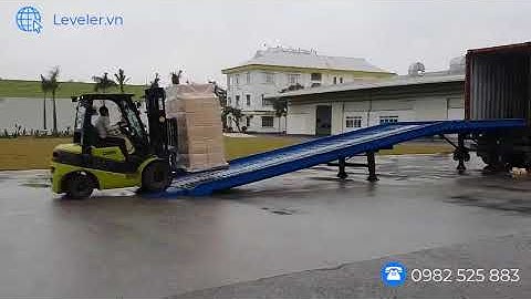 Cầu dẫn xe nâng 8 tấn, Cầu lên container di động - Cầu lên container 8 tấn tại Hải Dương