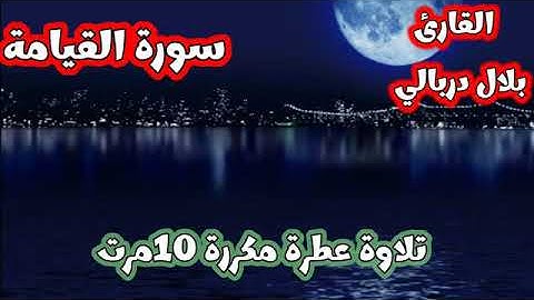 # سورة القيامة بصوت القارئ بلال دربالي 🌹