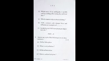 +3 1st Semester Exam || EVS ( AECC) Pepper ( 2022 ) berhampur university question pattern 2023