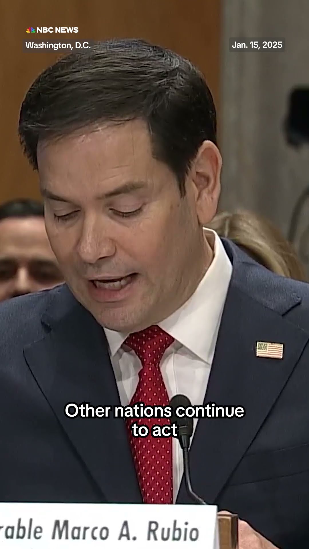 Protesters interrupt Rubio at confirmation hearing