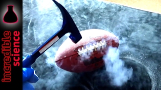 NFL Football in Liquid Nitrogen Science Experiment SHOCKING ENDING!!
