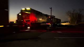 BNSF 4602 Lead’s the S-MEMLBT Northbound Stack Train at Palmetto Missouri 11-28-2024