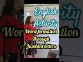 Fun Jumbled Letters Activity | Word Formation Game for Class 6 Students