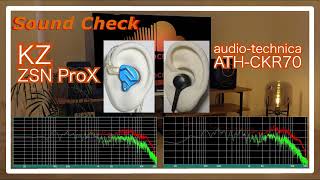 KZ ZSN ProX vs audio-technica ATH-CKR70 [ChineseIEMs Sound Comparison 中華イヤホン音比較]