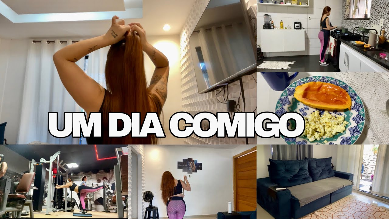 UM DIA COMIGO: acordando 5h da manhã, alimentação, treino e rotina de dona de casa 