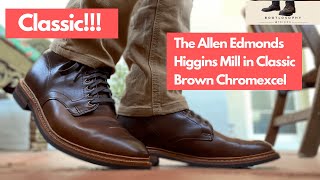 Allen Edmonds Higgins Mill in Brown Chromexcel - The Dressy Service Boot