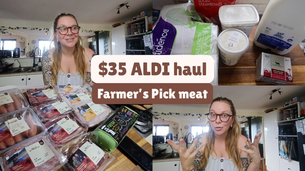 Покупка в ALDI на 34 доллара и набор мясных деликатесов от Farmer's Pick — погашение долга.