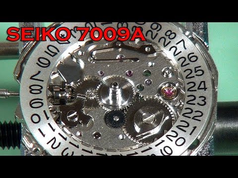 Seiko 7009 - Assembling watch movement - YouTube