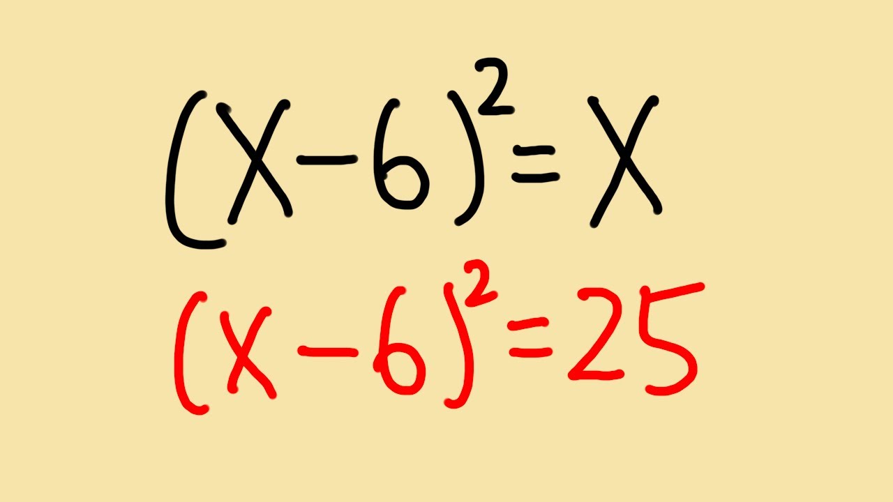Quadratic equation battle: when can we take the square root of both sides?