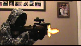 machine gun muzzle flash test