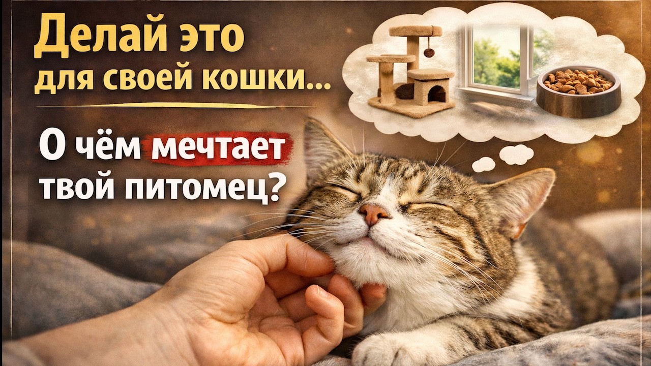 Эти простые вещи делают кошку счастливой!