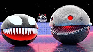 Robot Pacman vs Venom Pacman | 3D animation