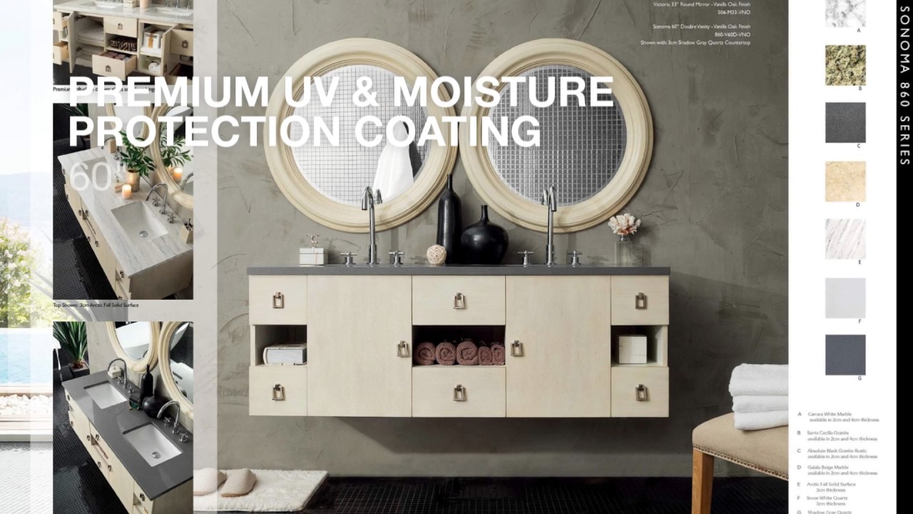 72" 60" 48" Sonoma Bathroom Vanity by James Martin Vanities