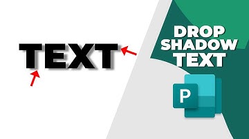How to add drop shadow to text in Publisher