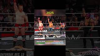 2024 Vs 2025 15 Knuckle Shuffle 🔥💪 #wwe #johncena #wrestling #shortsfeed #shorts