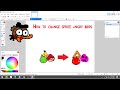 How to change sprite for angry birds 100 stuffs in the description