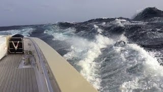 Silver Yacht Smeralda Delivery in Stormy High