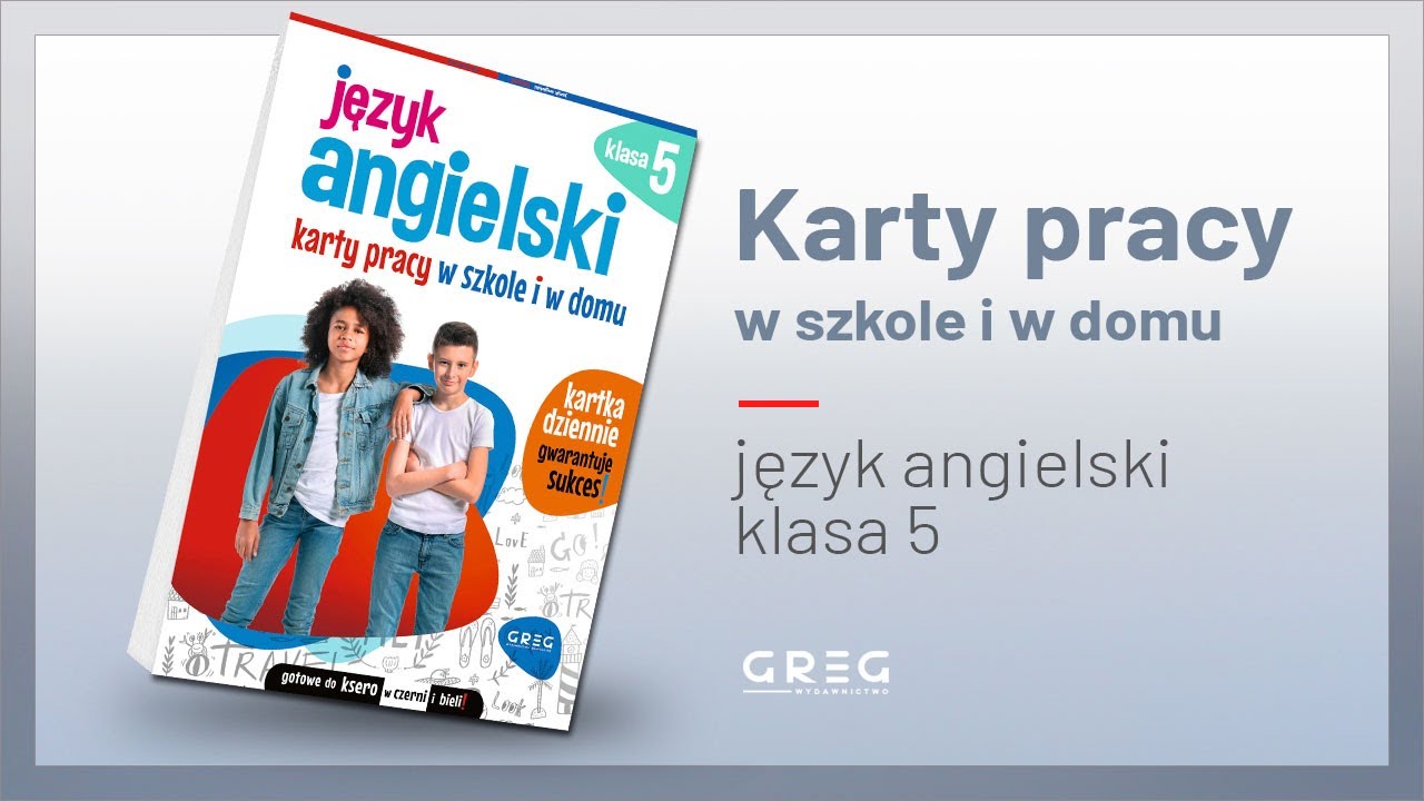 Język angielski. Karty pracy w szkole i w domu - klasa 5 - YouTube
