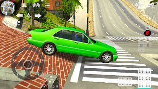 Green Mercedes Drive On Hills - Car Parking Multiplayer Simulator #13 - Android Gameplay screenshot 5