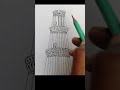 Kutub minar draw  shorts drawing