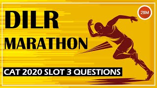 DILR Marathon | CAT 2020 Slot 3 Complete DILR Video Solution | 2IIM CAT Preparation
