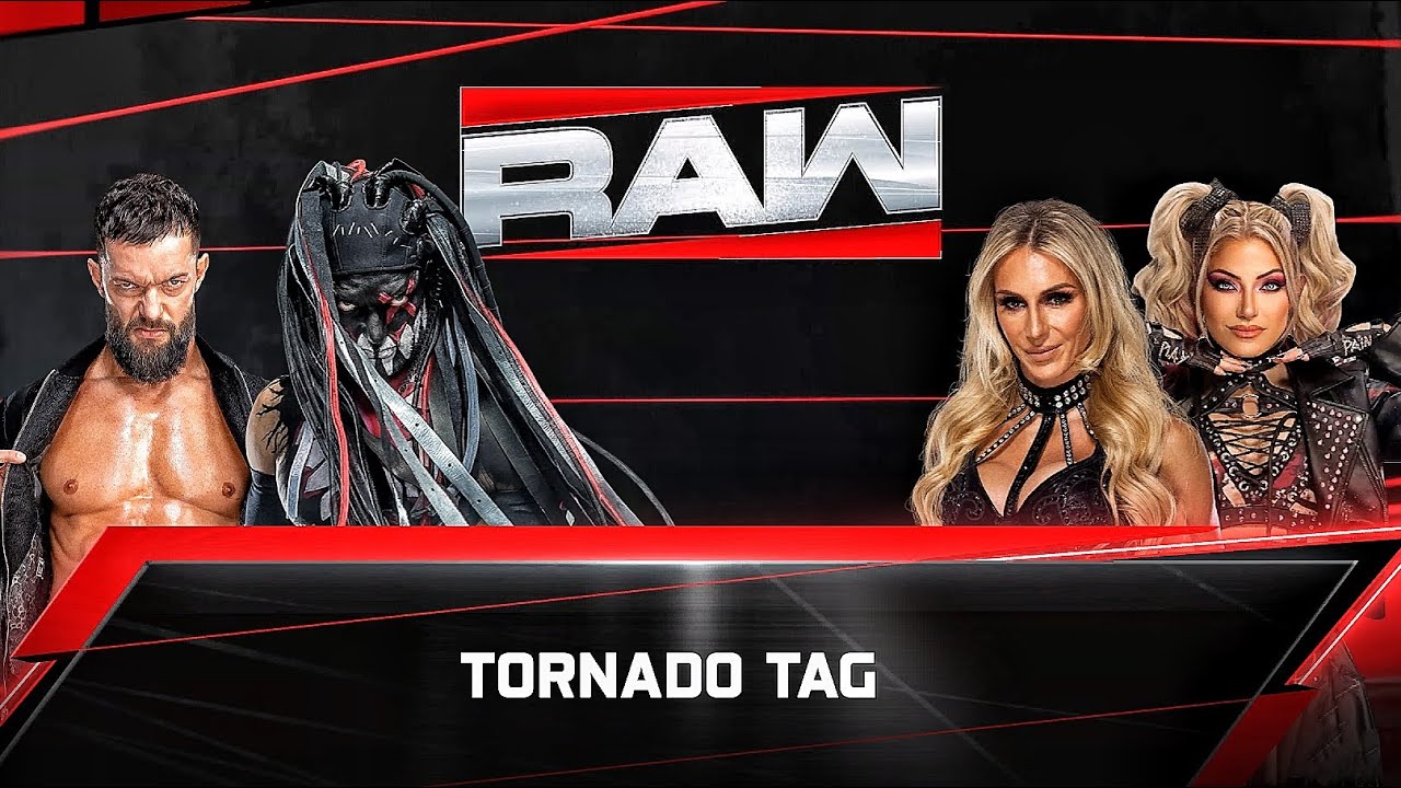Finn Balor And Demon Balor Vs Charlotte Flair And Alexa Bliss - Tag Team Match At WWE RAW