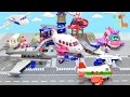 空港に飛行機がいっぱい! ハローキティ飛行機 ミニーマウス飛行機 / Fast Lane Airport Playset , Hello Kitty Jet Plane