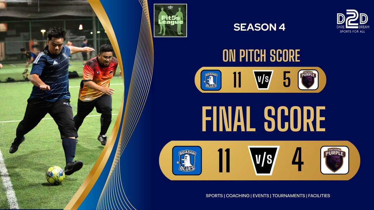 Fit 5s League Season 4 - Bidadari Blues vs Portsdown Purple