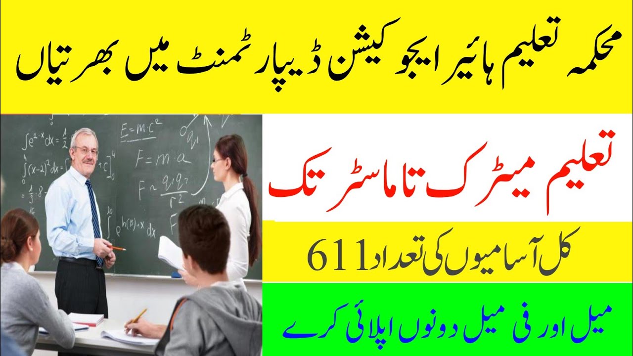 PPSC Lecturers Jobs 2022 for Male/Female | PPSC Job Advertisement No | 12/2022 PPSC Lecturers Jobs