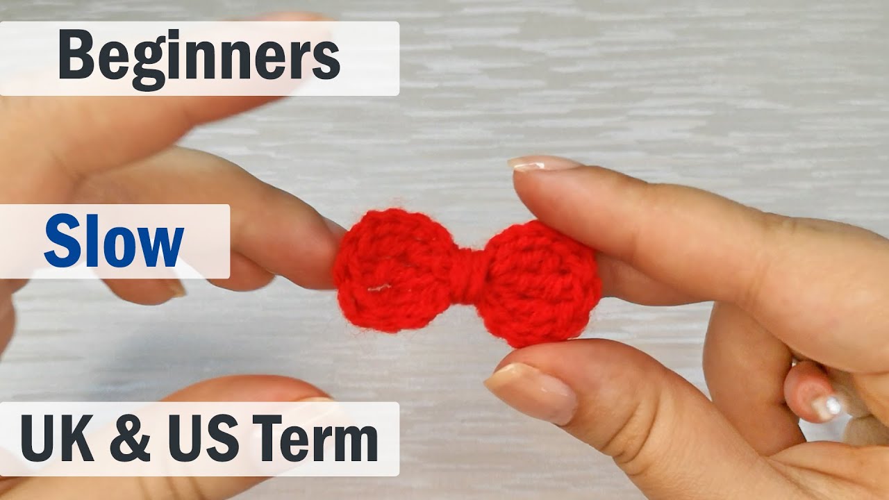 Crochet Bow Easy tutorial Pattern 🎀 How to Crochet a Small Bow 🎀 Easy ...