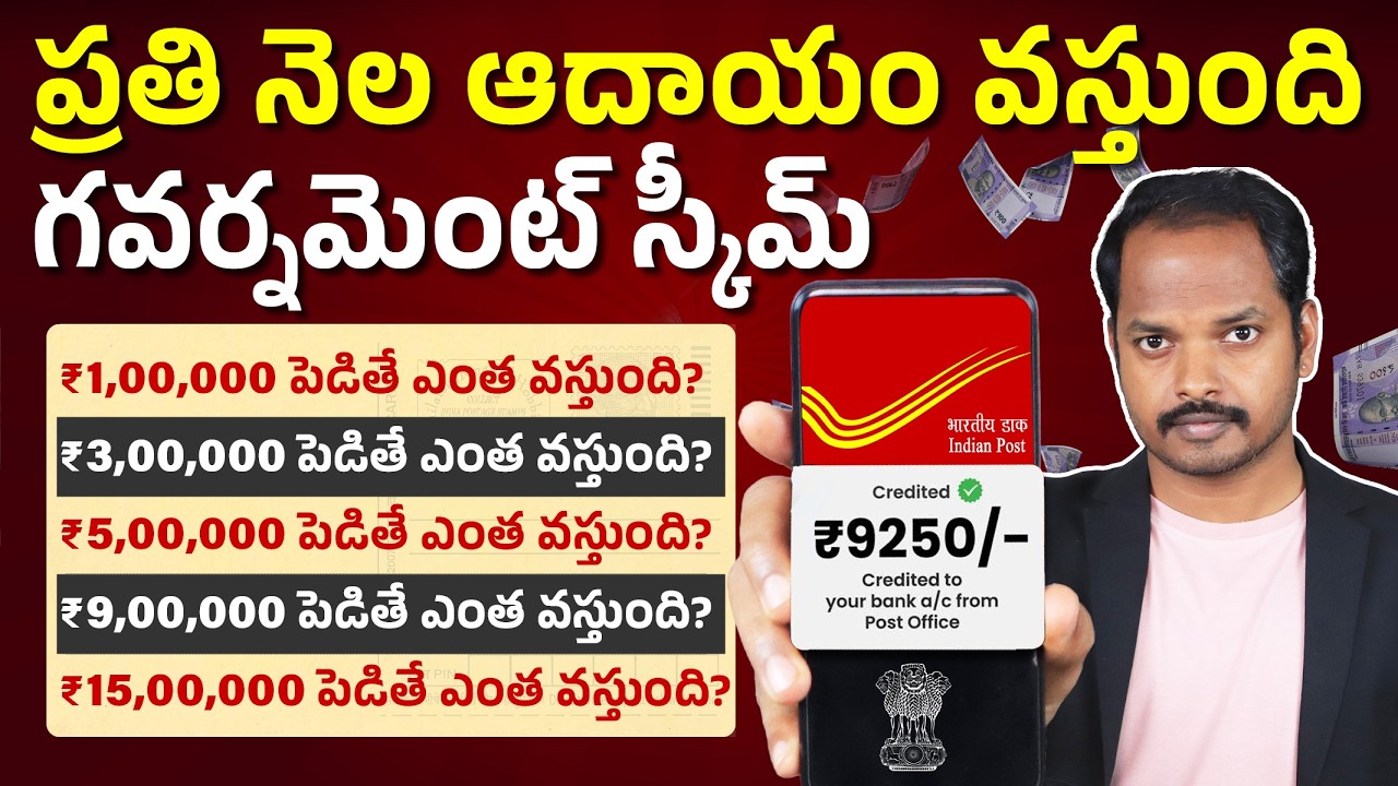 Post Office MIS 2026 - ₹1 to 15 Lakh పెడితే ఎంత వస్తుంది? 🤔| Interest rates & calculation | Abhishek