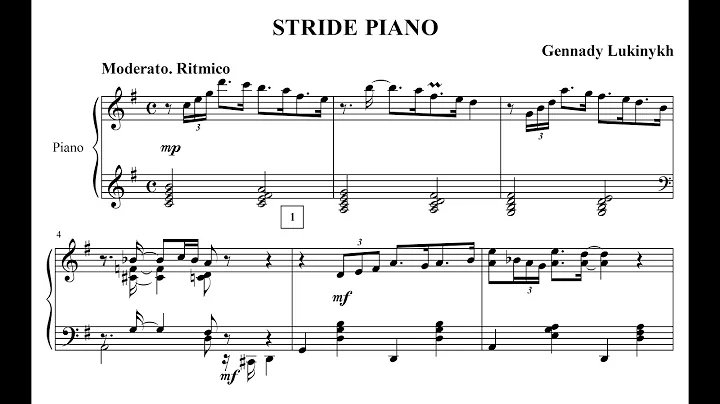 Gennady Lukinykh: Stride Piano [2020]