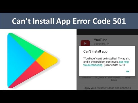 How To Fix Play Store Error Code 501 Can&rsquo;t Install App Android (100% Successfully & Working Method)