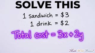 Writing & Using Algebraic Expressions to Calculate Total Cost IGCSE Math EXE2 2Q4