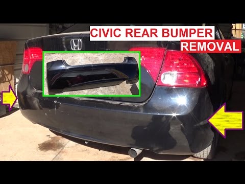 rear-bumper-cover-removal-and-replacement-honda-civic-2005-2006-2007-2008-2009-2010-2011