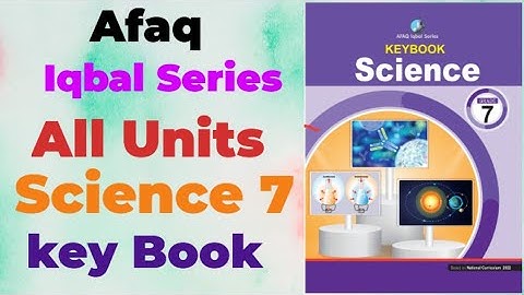 Afaq Iqbal Series science 7 Keybook | Iqbal series Science Class 7